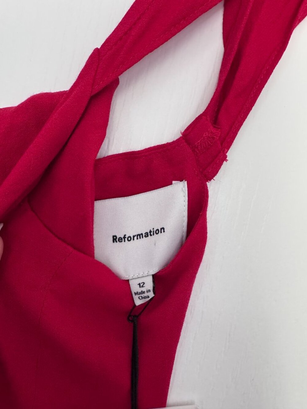 Reformation Byrson Dress in Cherry - Picture 6 of 6